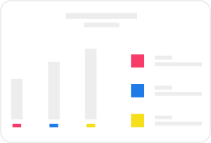 Illustration of a example graphic with charts